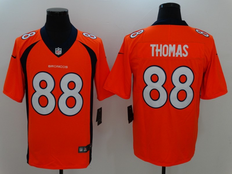 Men's Denver Broncos Demaryius Thomas #88 Orange Game Jerseys