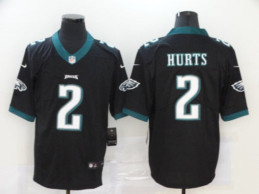 Men's Philadelphia Eagles Jalen Hurts #2 Black Game Jerseys