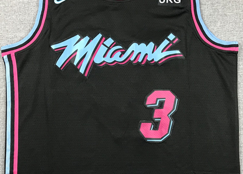 Men's Miami Heat Dwyane Wade #3 Black Swingman Player Jerseys
