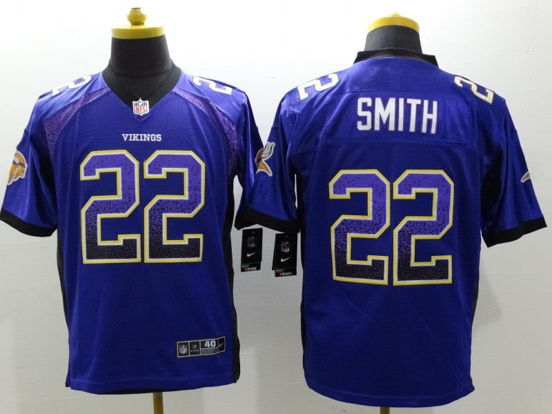 Men's Minnesota Vikings Harrison Smith #22 Purple Player Game Jerseys