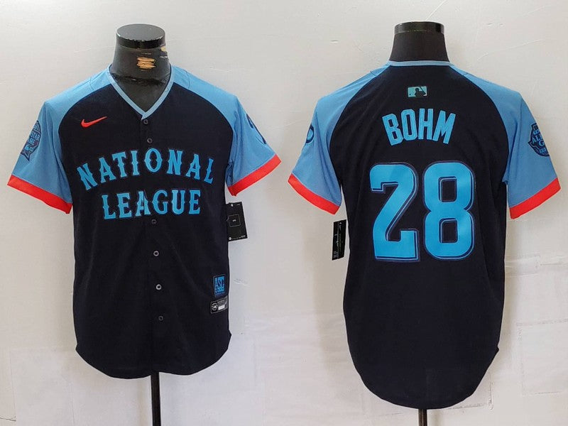 Men's National League Alec Bohm #28 Navy 2024 MLB All-Star Game Limited Player Jerseys