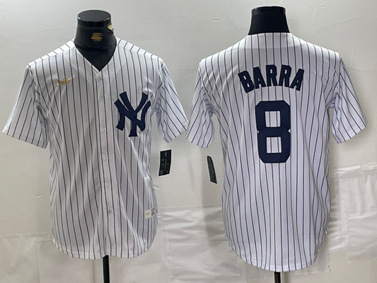 Men's New York Yankees Yogi Berra #8 White Home Cooperstown Collection Player Jerseys