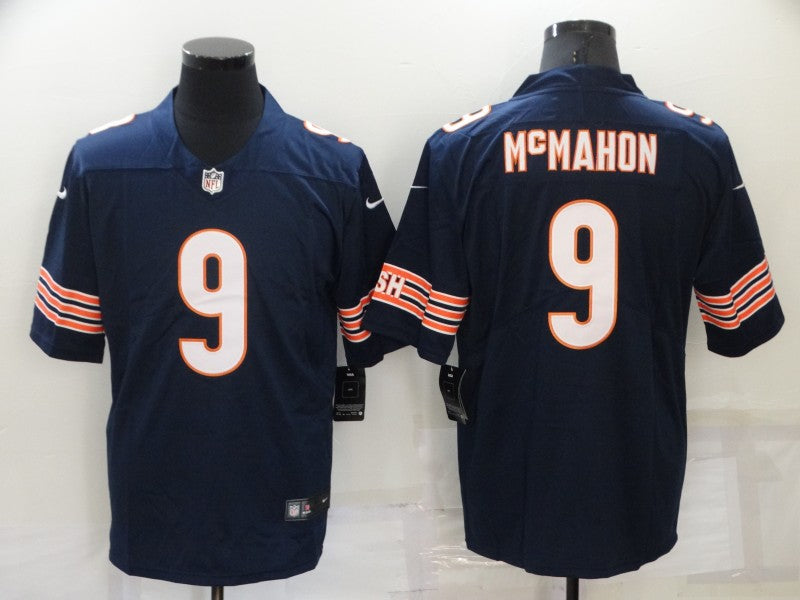 Men's Chicago Bears Jim McMahon #9 Navy Game Jerseys