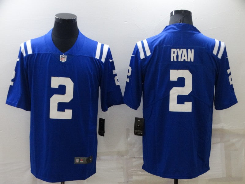 Men's Indianapolis Colts Matt Ryan #2 Blue Game Jerseys