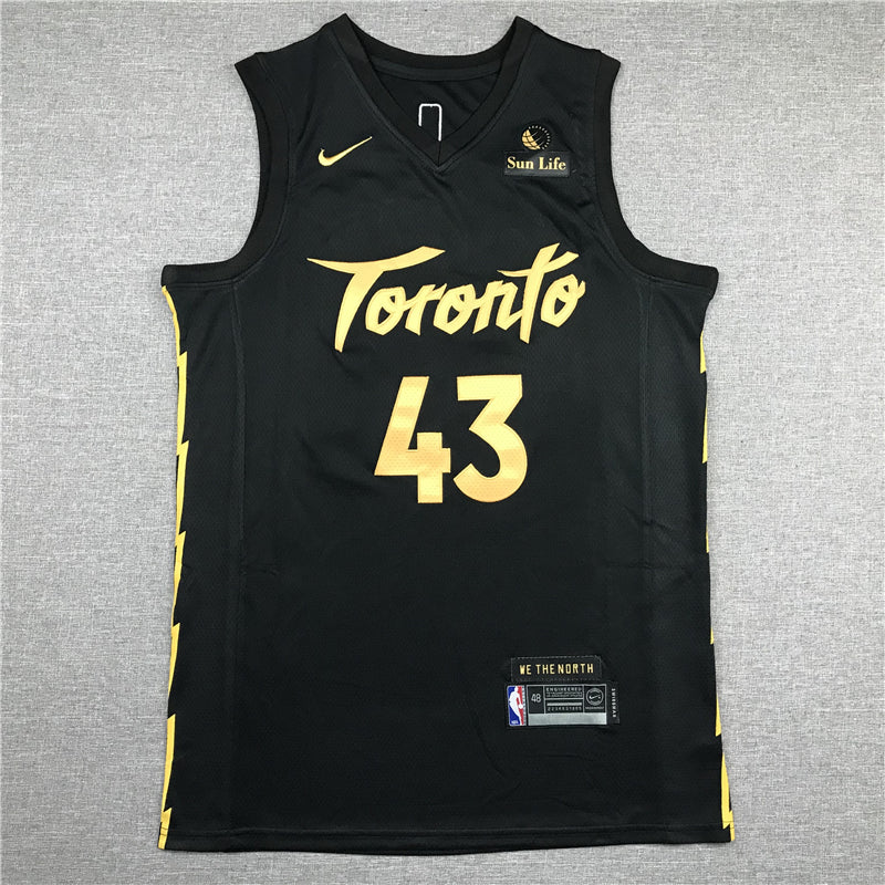 Men's Toronto Raptors Pascal Siakam Black 2020/21 Fast Break Player Jerseys