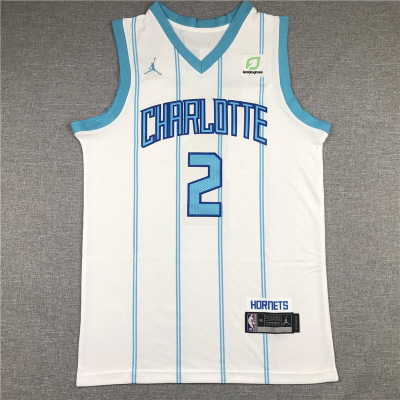 Men's Charlotte Hornets #2 LaMelo Ball White 2020-21 swingman Jerseys