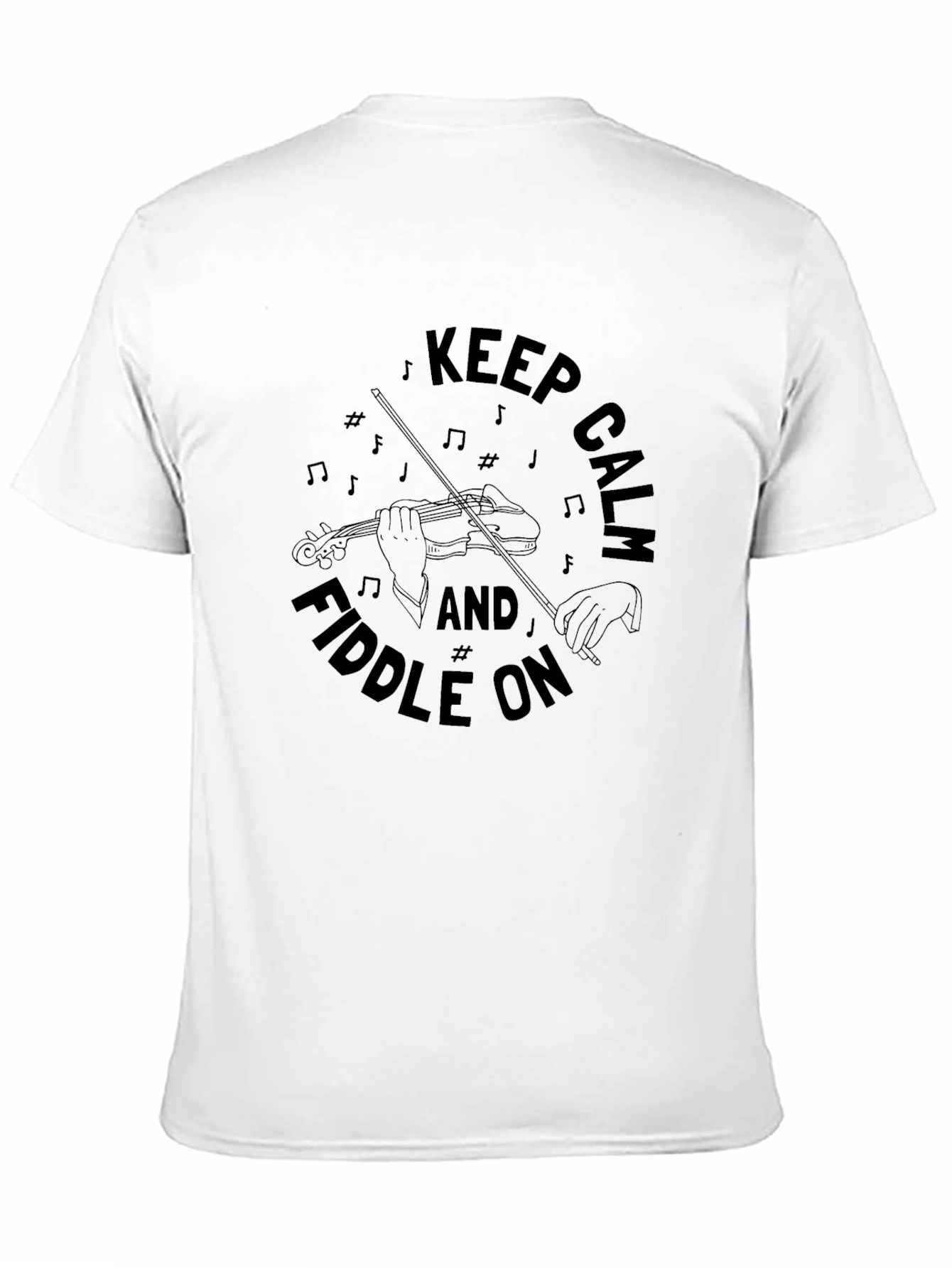 Keep Calm & Fiddle On Graphic T-Shirt