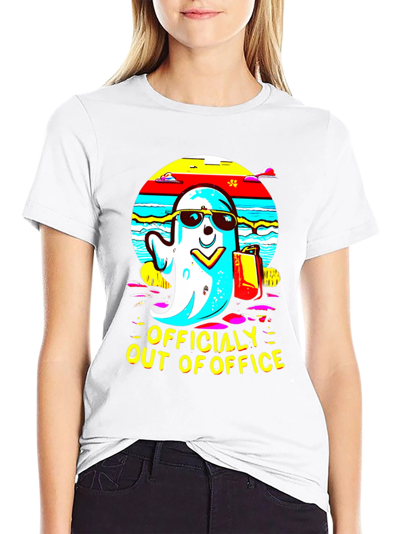 Officially Out of Office Ghost T-Shirt