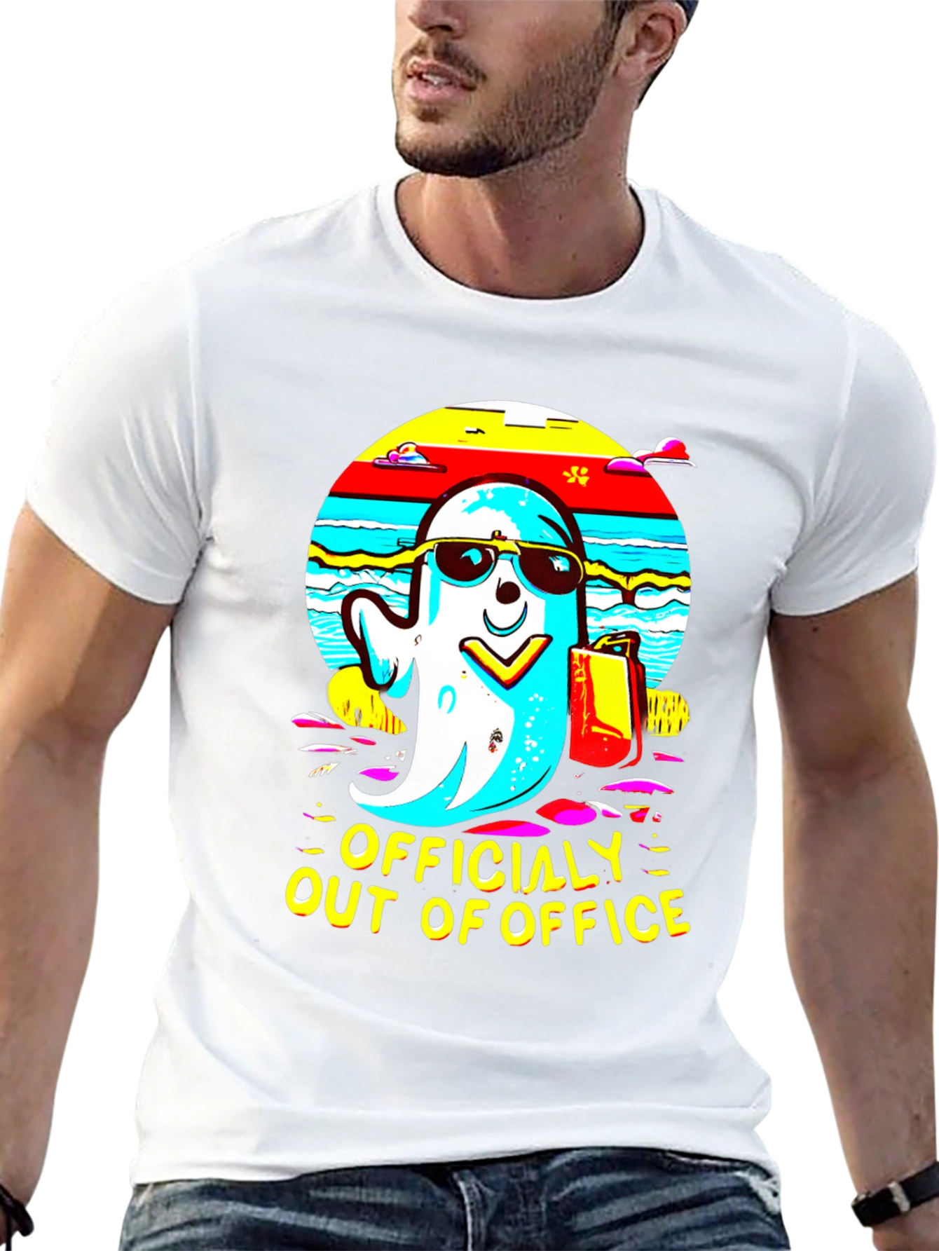 Officially Out of Office Ghost T-Shirt