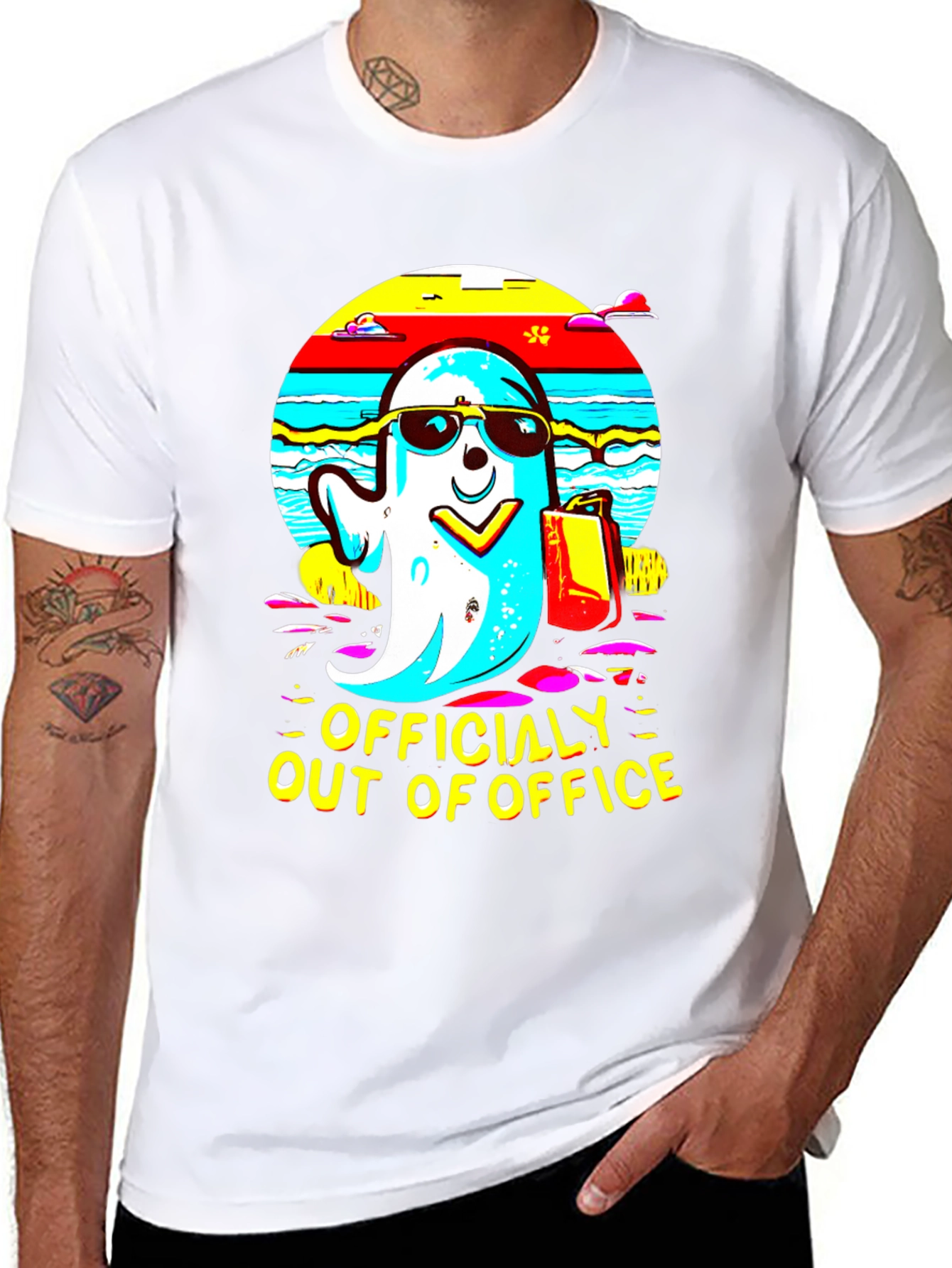 Officially Out of Office Ghost T-Shirt