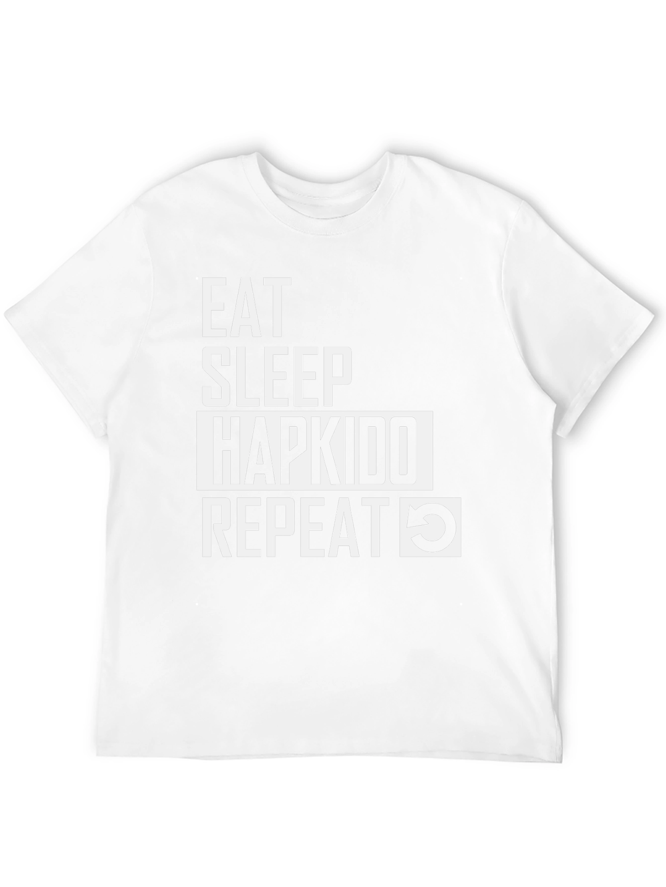 Eat Sleep Hapkido Repeat Graphic Tee