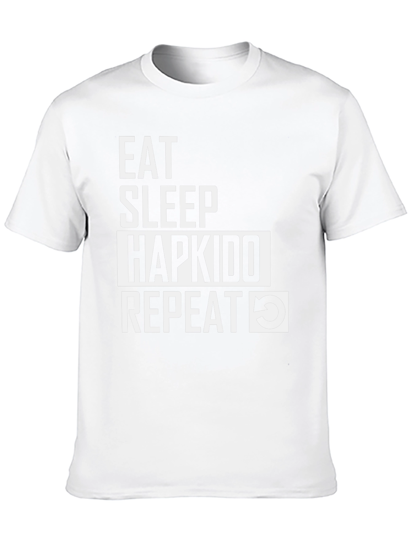 Eat Sleep Hapkido Repeat Graphic Tee