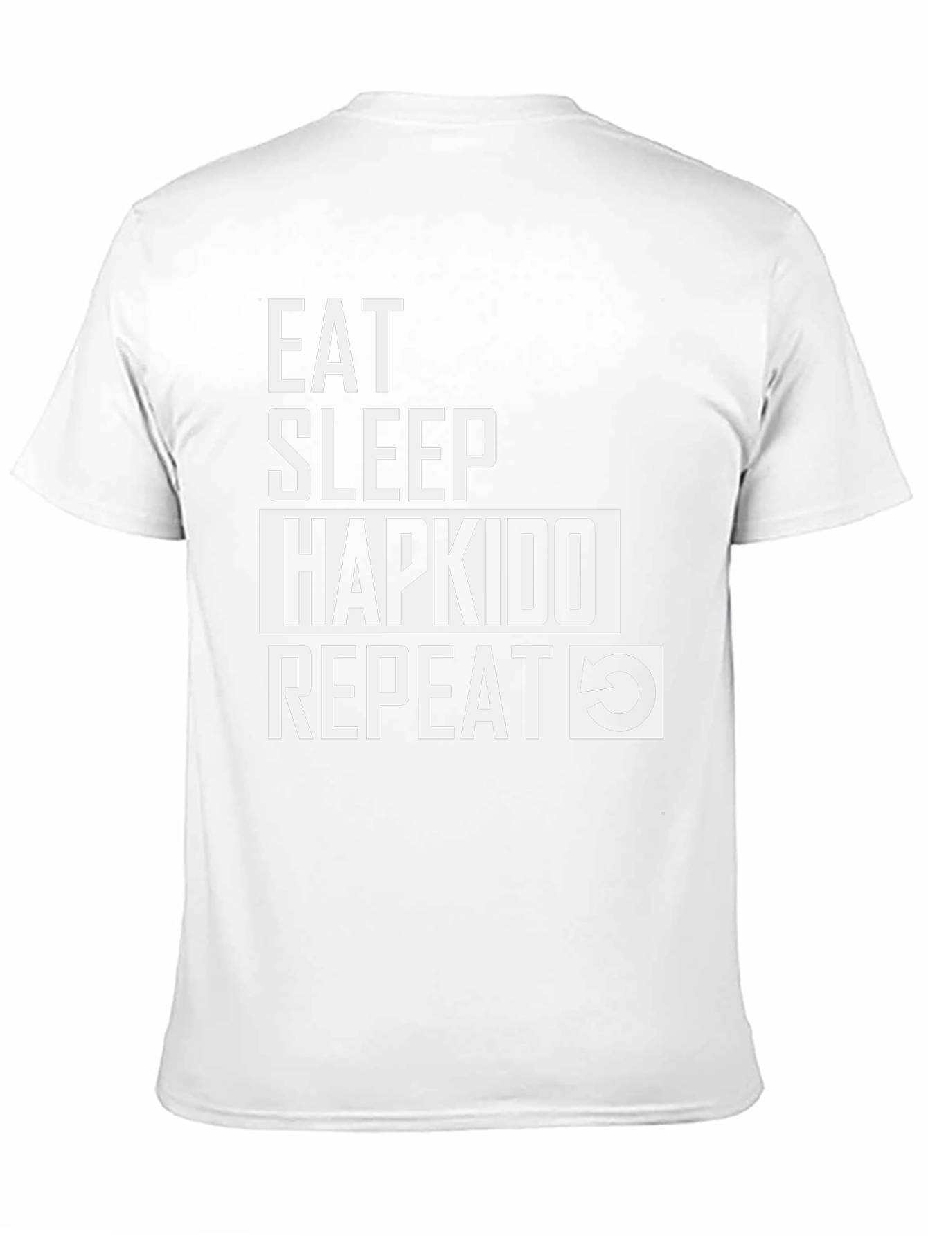 Eat Sleep Hapkido Repeat Graphic Tee