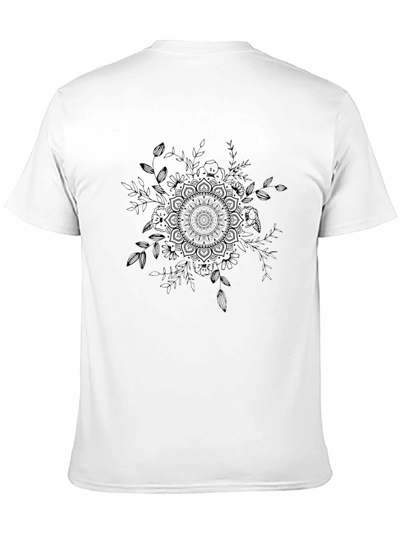 Black Mandala Graphic T-Shirt
