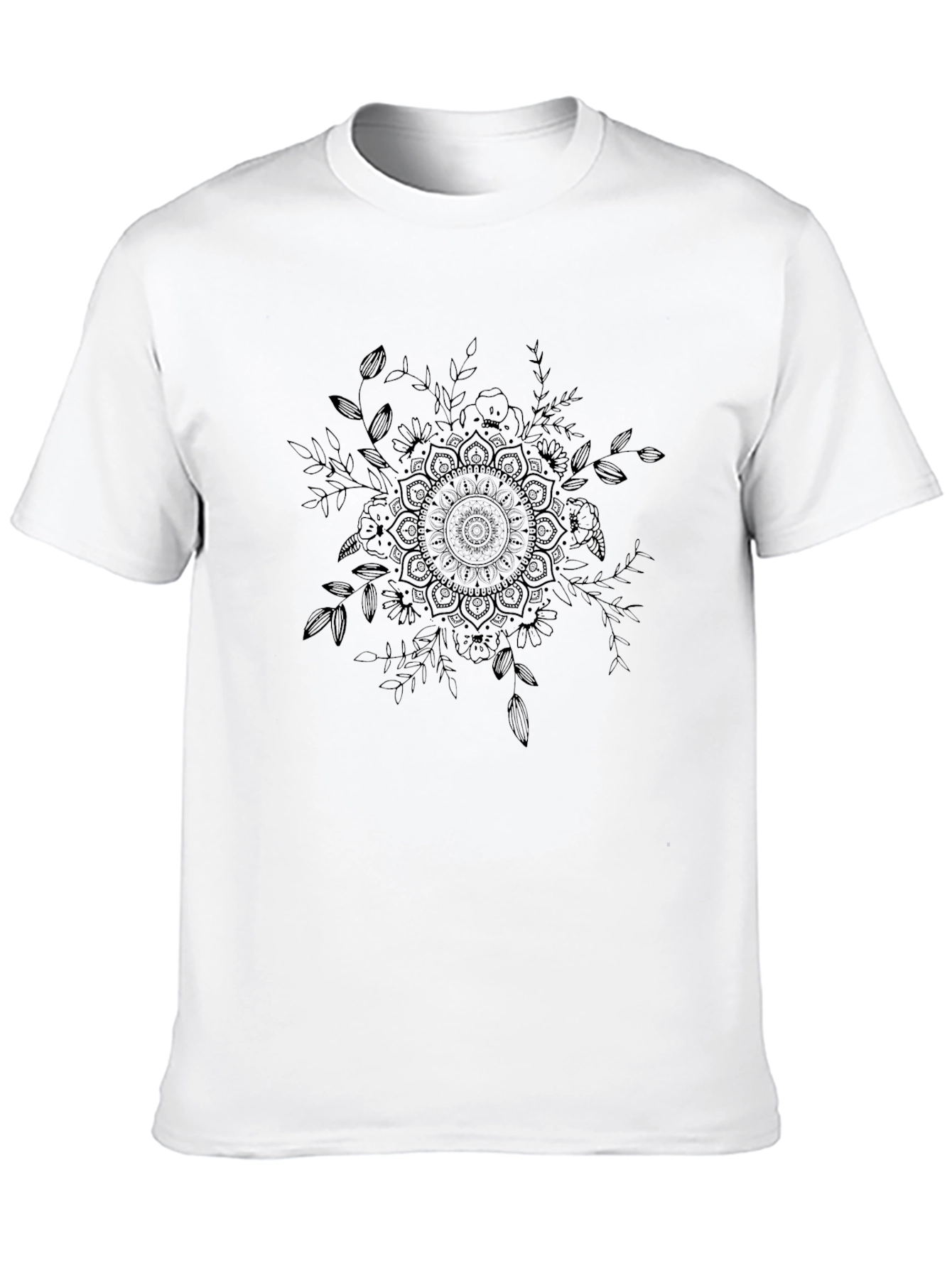 Black Mandala Graphic T-Shirt