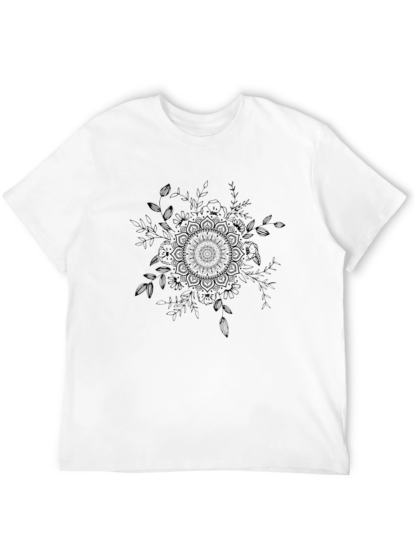 Black Mandala Graphic T-Shirt