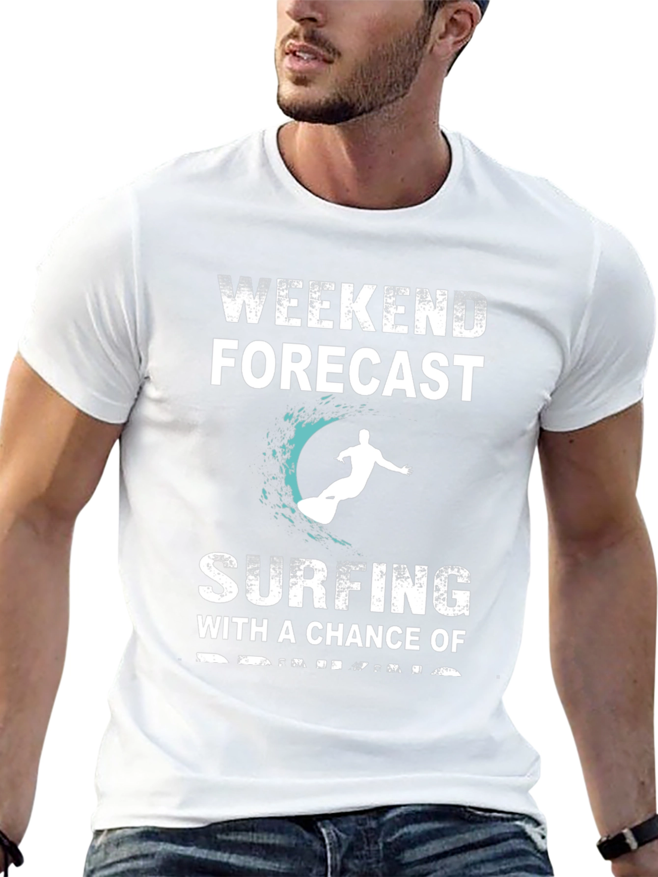 Weekend Forecast Surfing Graphic Tee