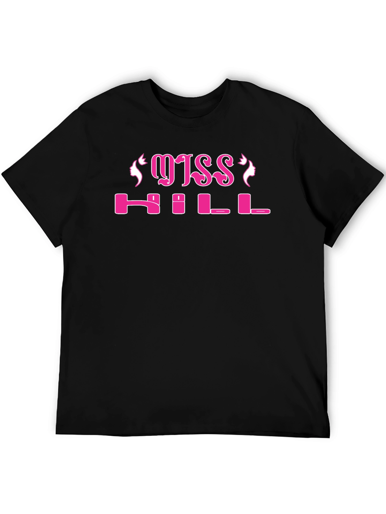Miss Hill Graphic Tee - Black Cotton T-Shirt