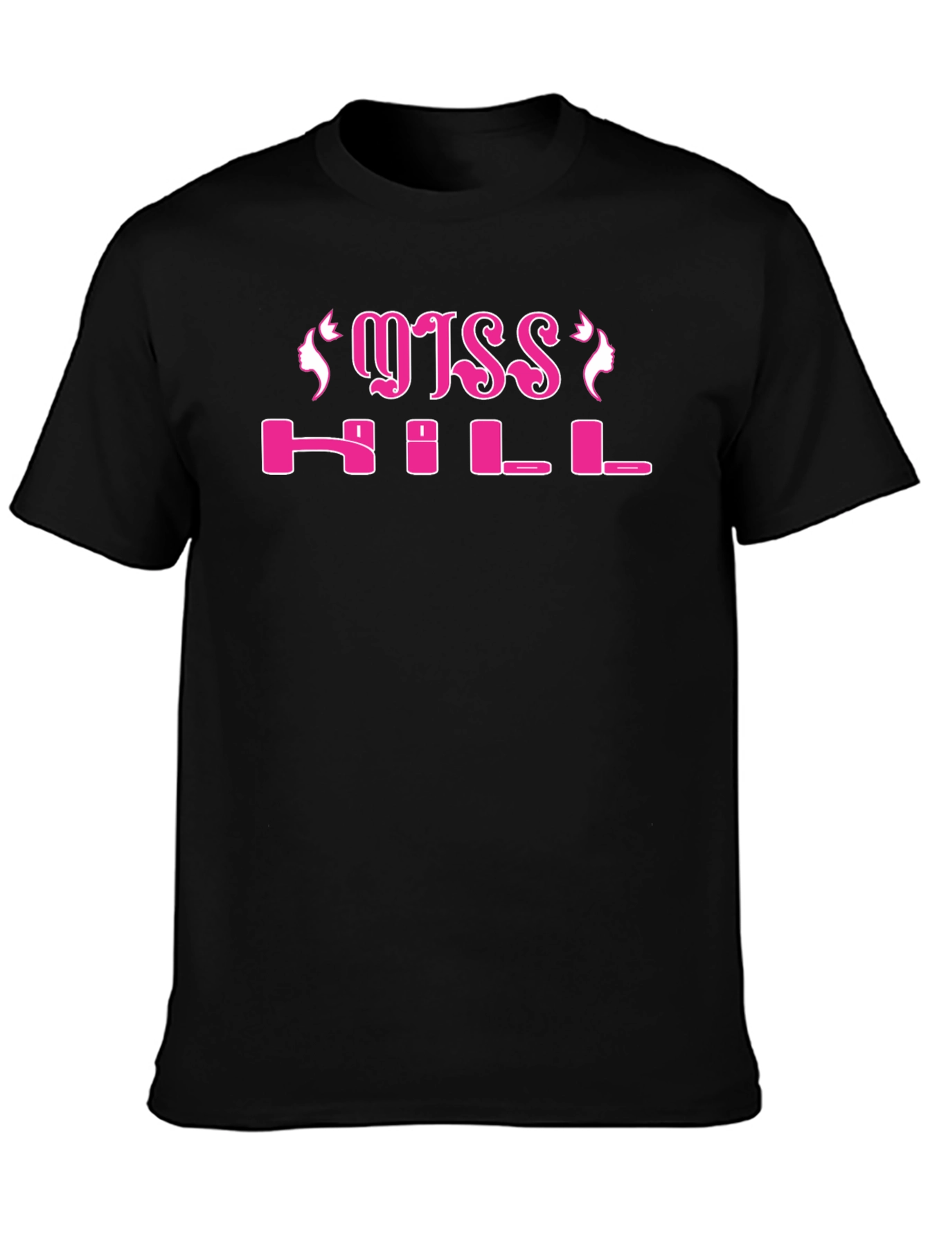 Miss Hill Graphic Tee - Black Cotton T-Shirt