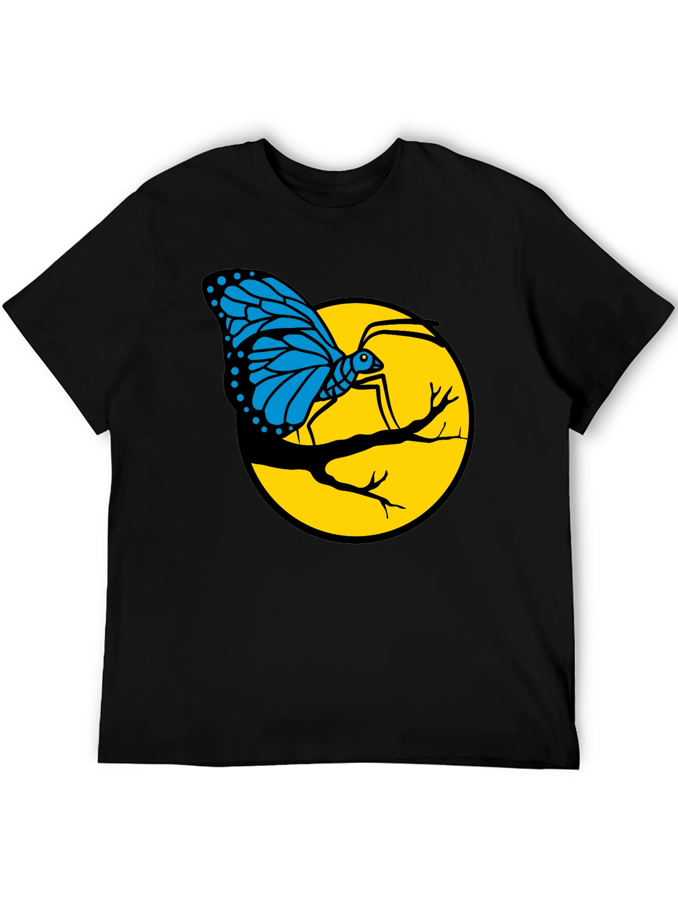 Butterfly on Branch Graphic T-Shirt