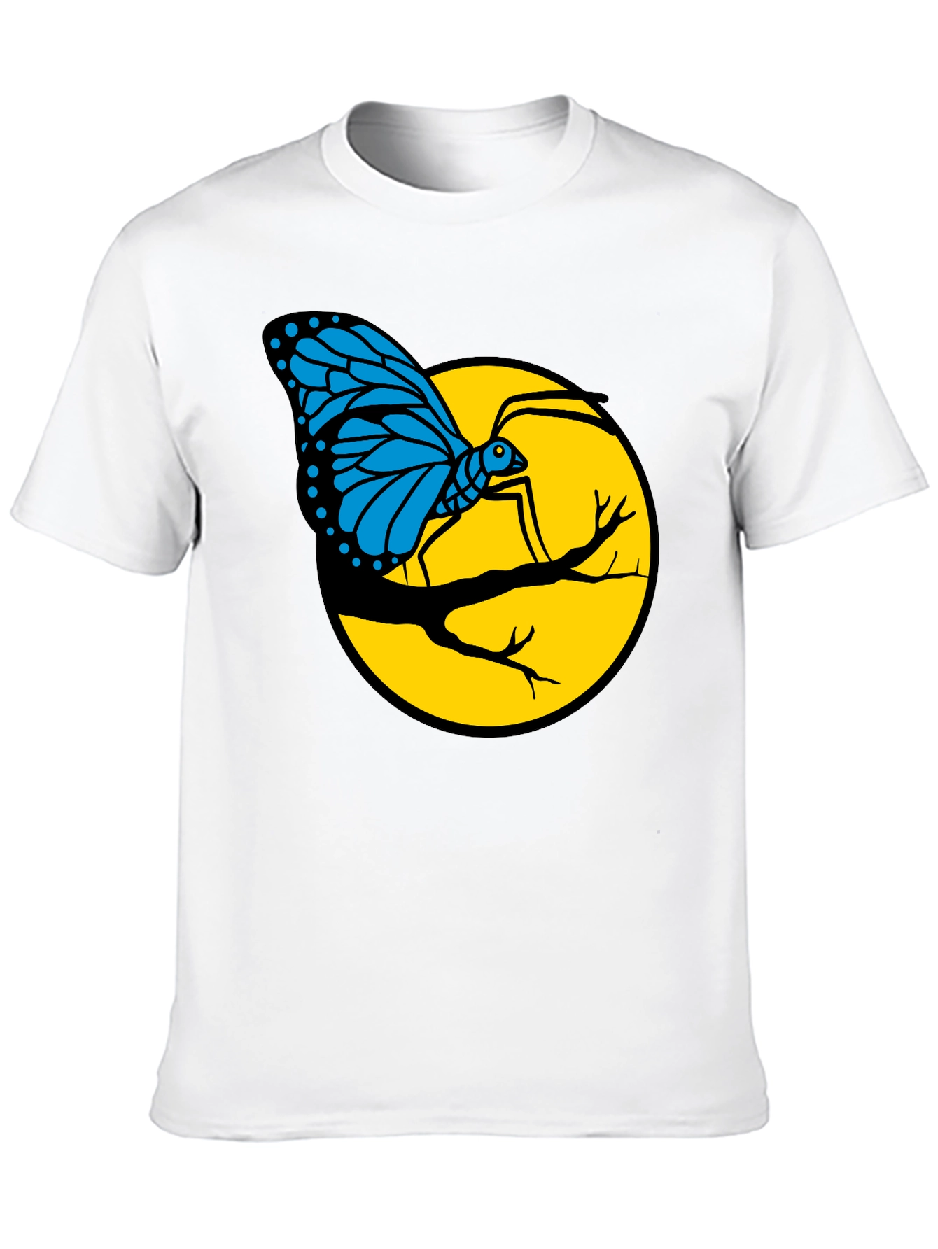 Butterfly on Branch Graphic T-Shirt