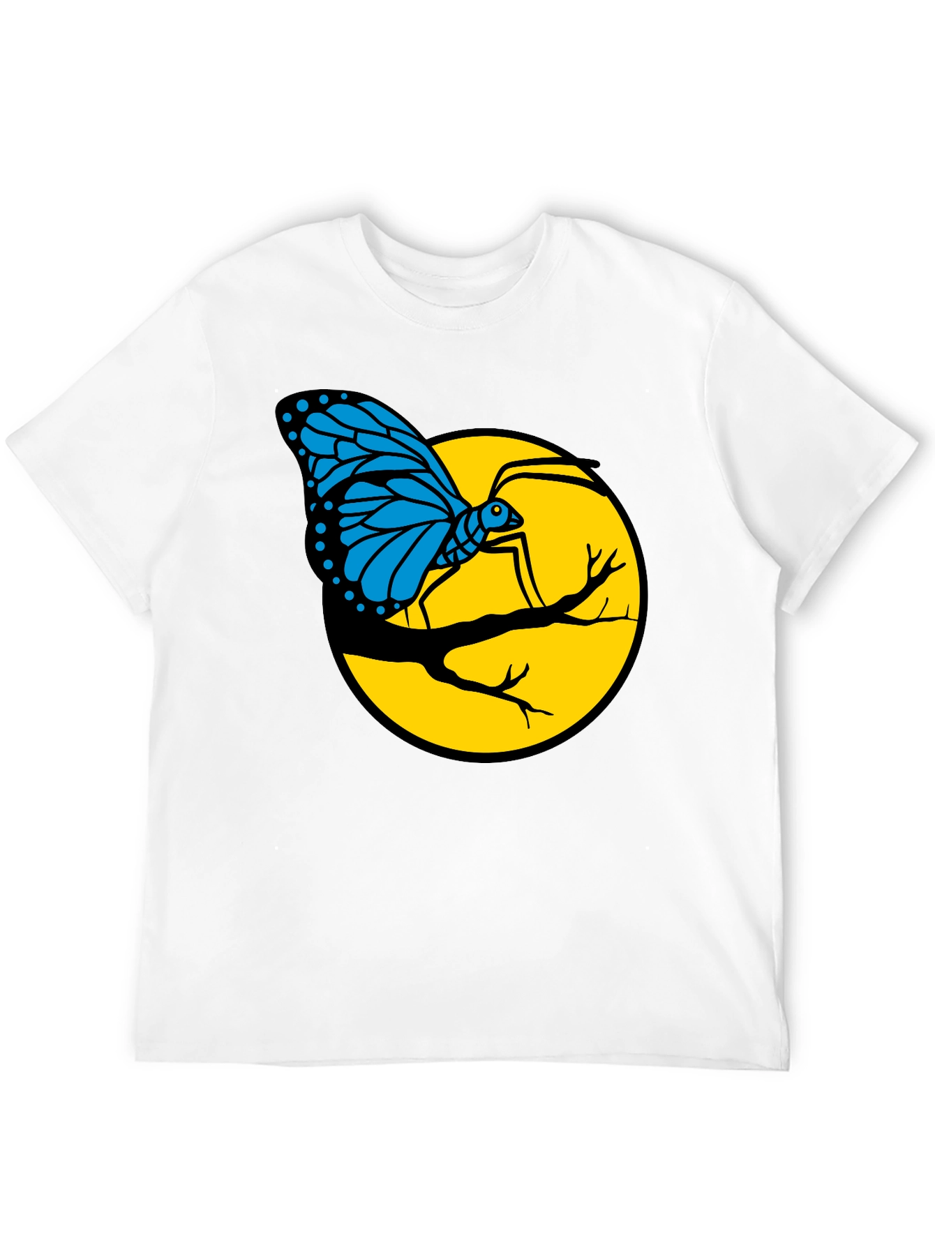 Butterfly on Branch Graphic T-Shirt