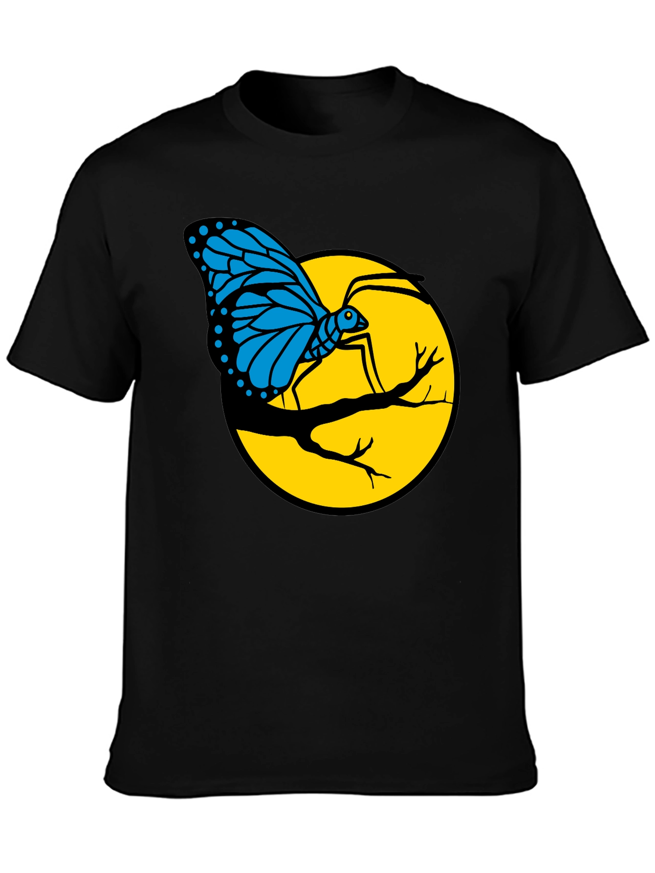 Butterfly on Branch Graphic T-Shirt