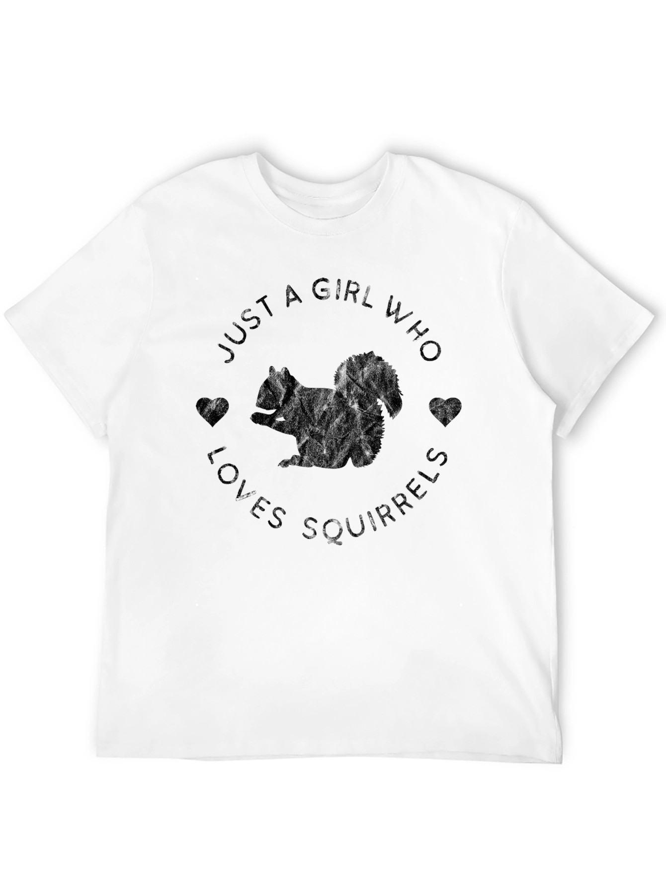 Girl Loves Squirrels Graphic Tee