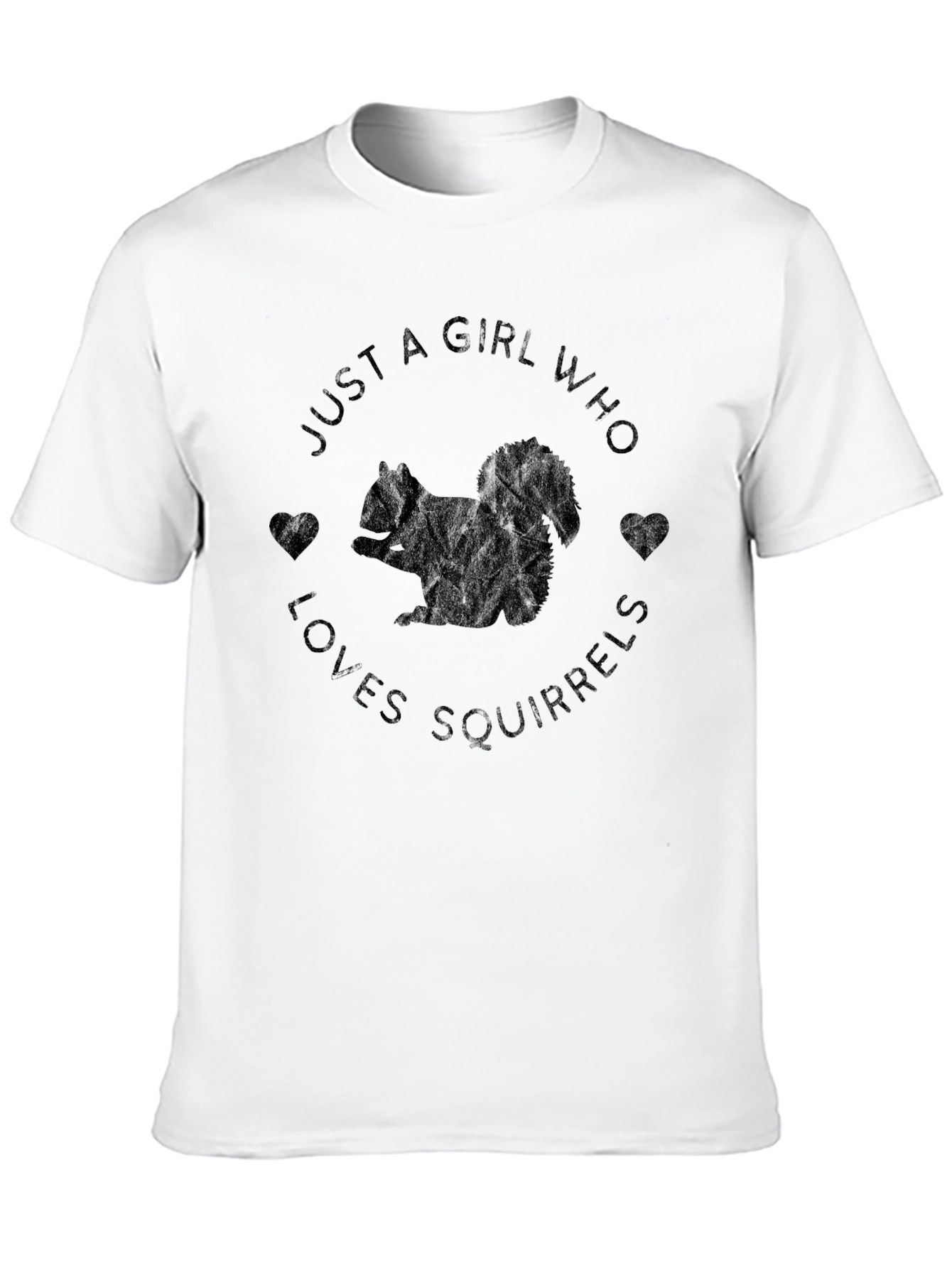Girl Loves Squirrels Graphic Tee