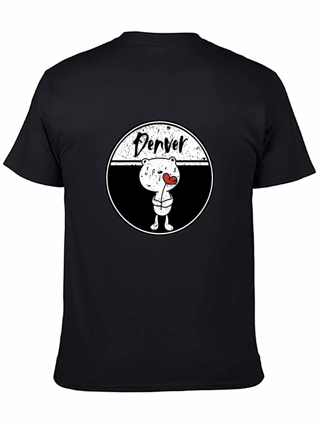 Denver Bear Heart Tee - Cute Graphic T-Shirt