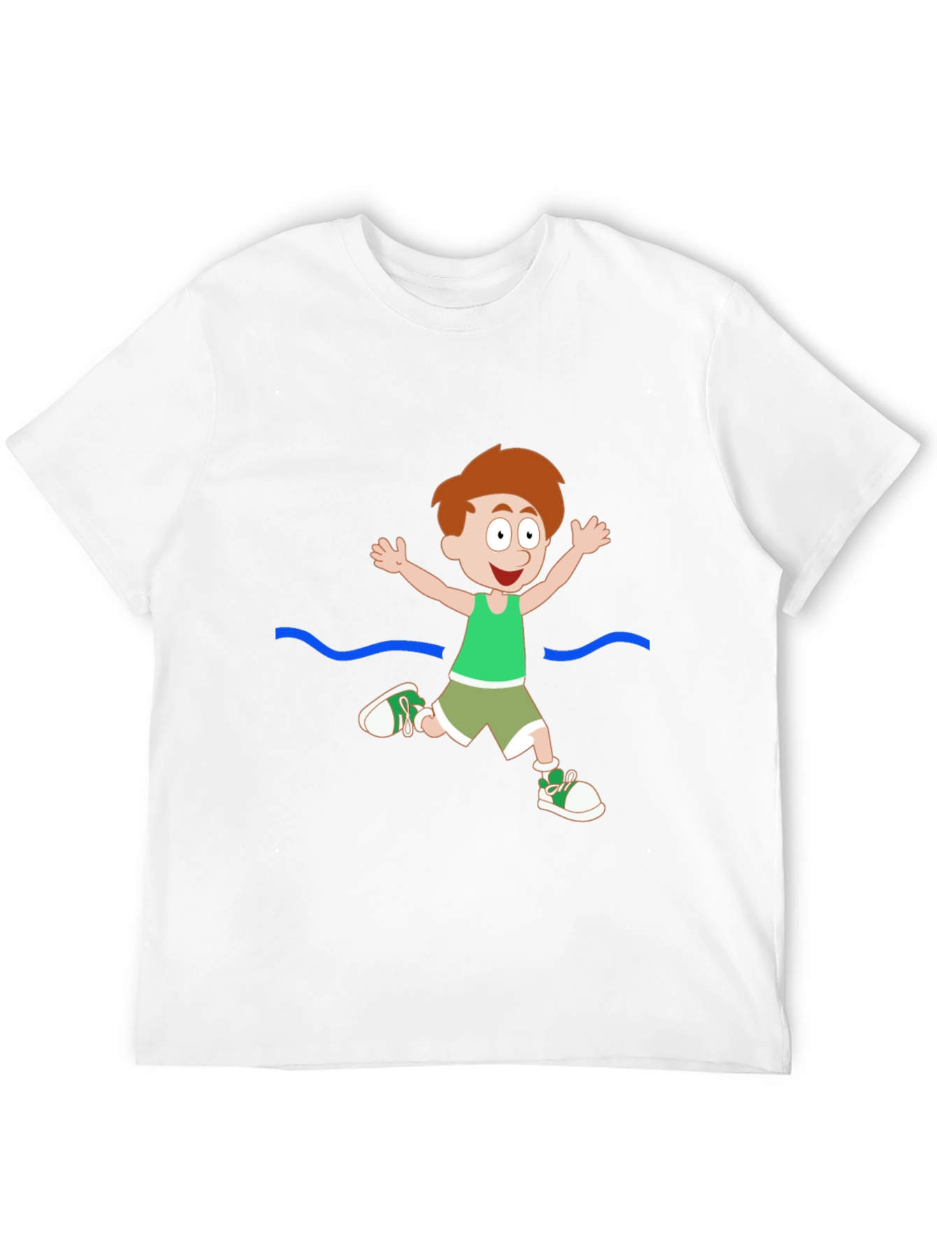 Cartoon Boy Black T-Shirt