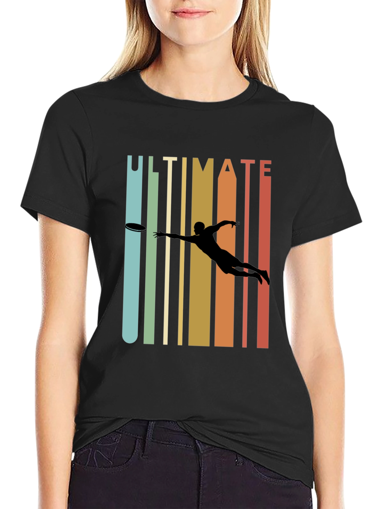 Ultimate Frisbee Retro Style T-Shirt