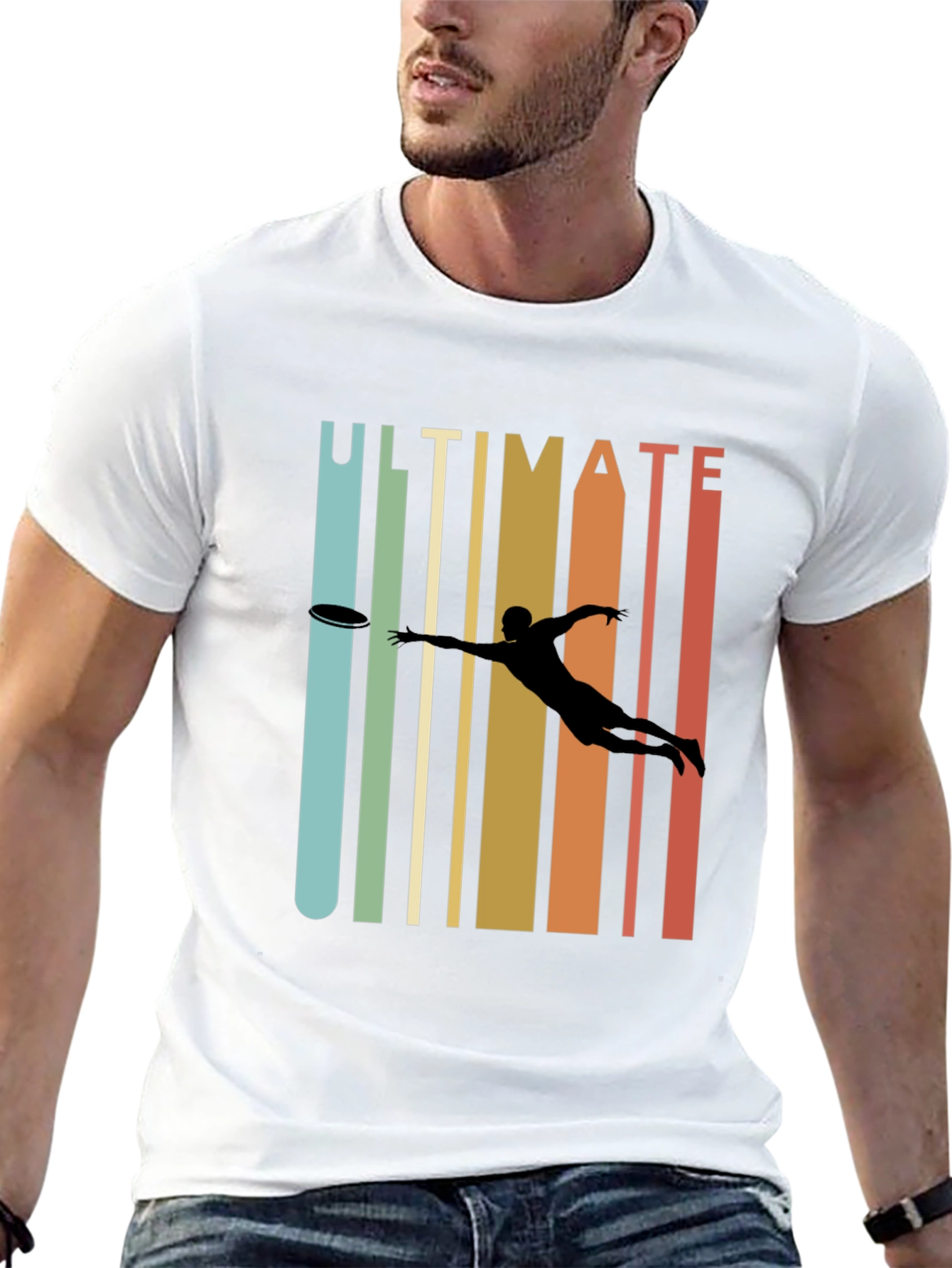 Ultimate Frisbee Retro Style T-Shirt