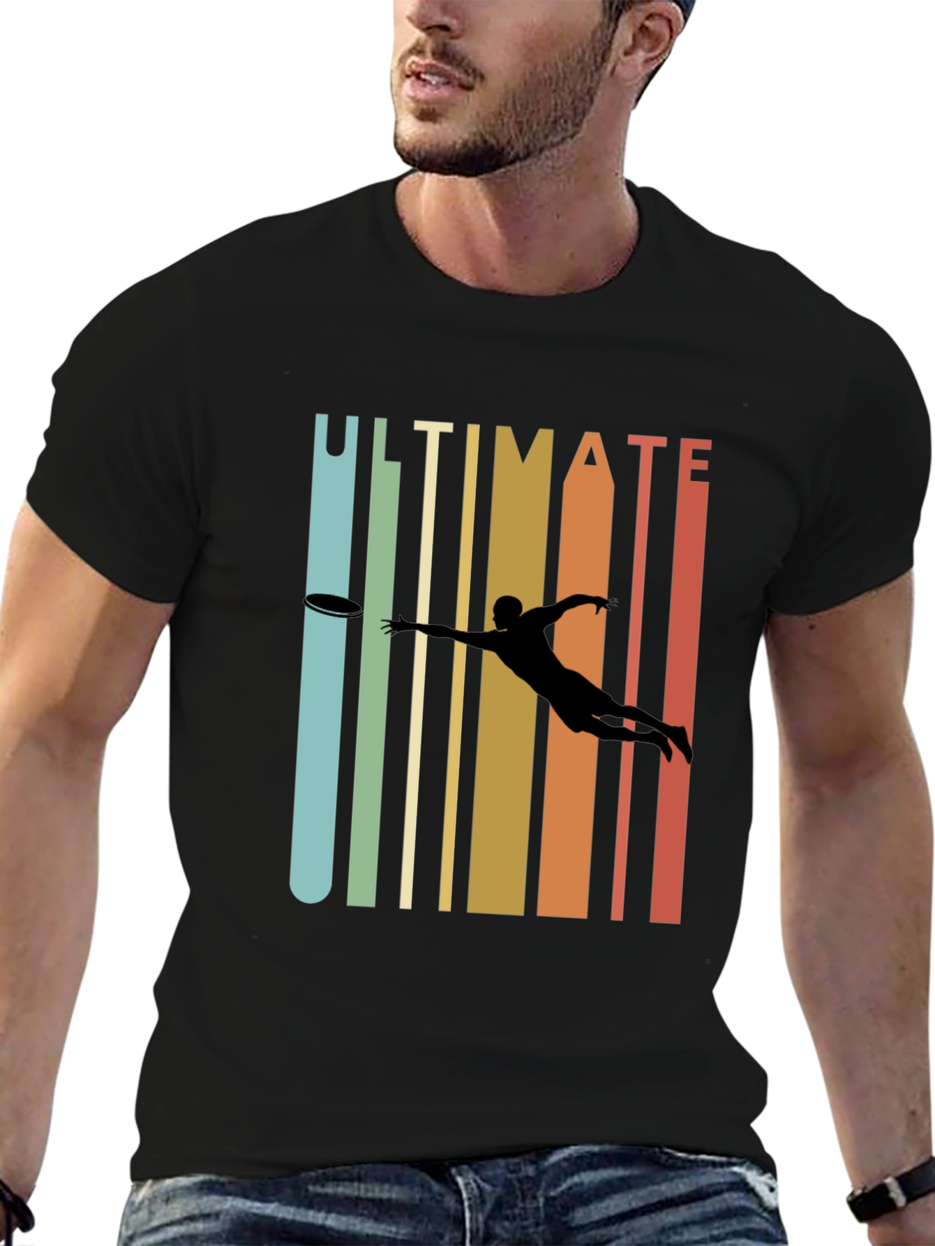 Ultimate Frisbee Retro Style T-Shirt