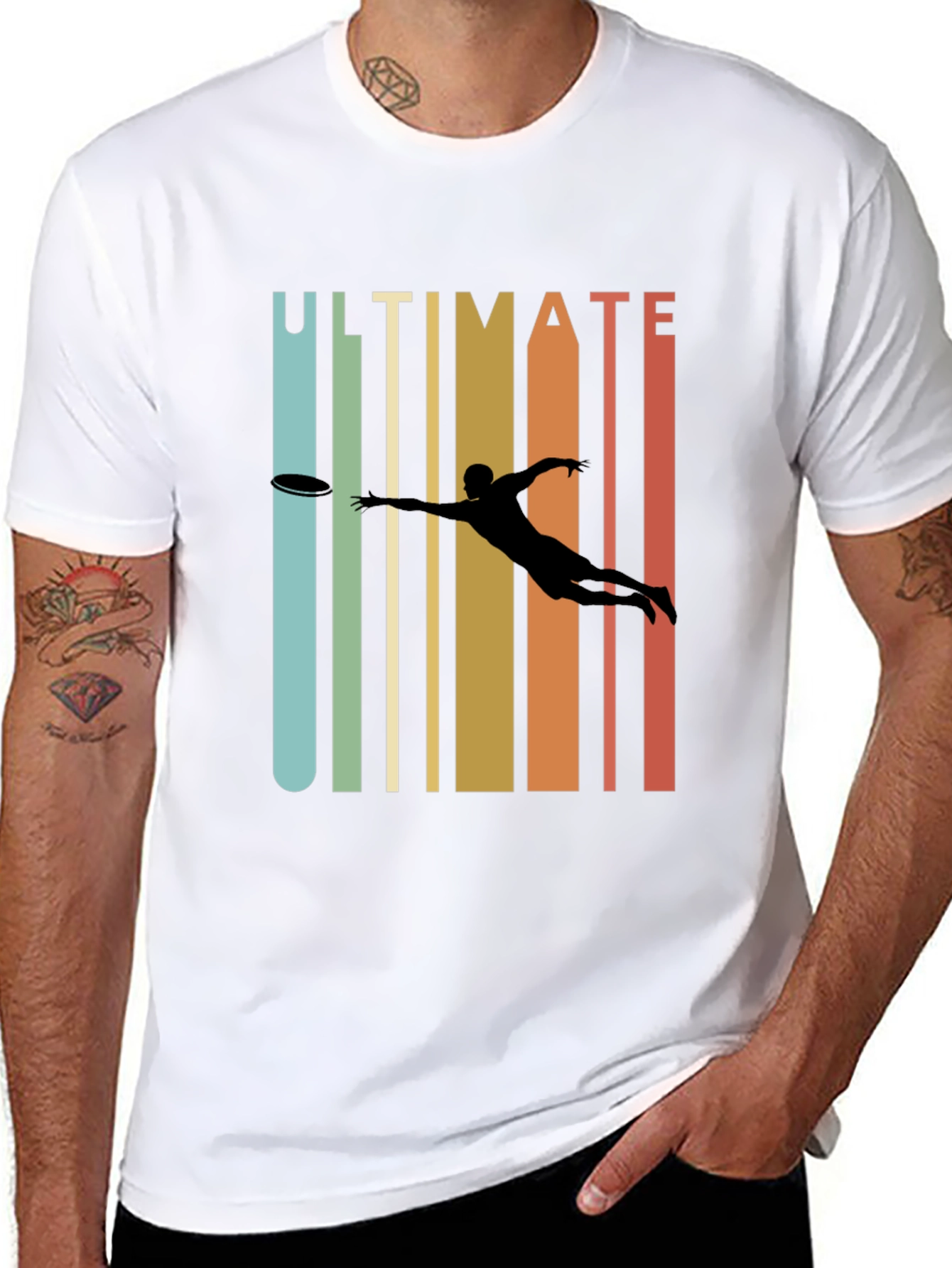 Ultimate Frisbee Retro Style T-Shirt