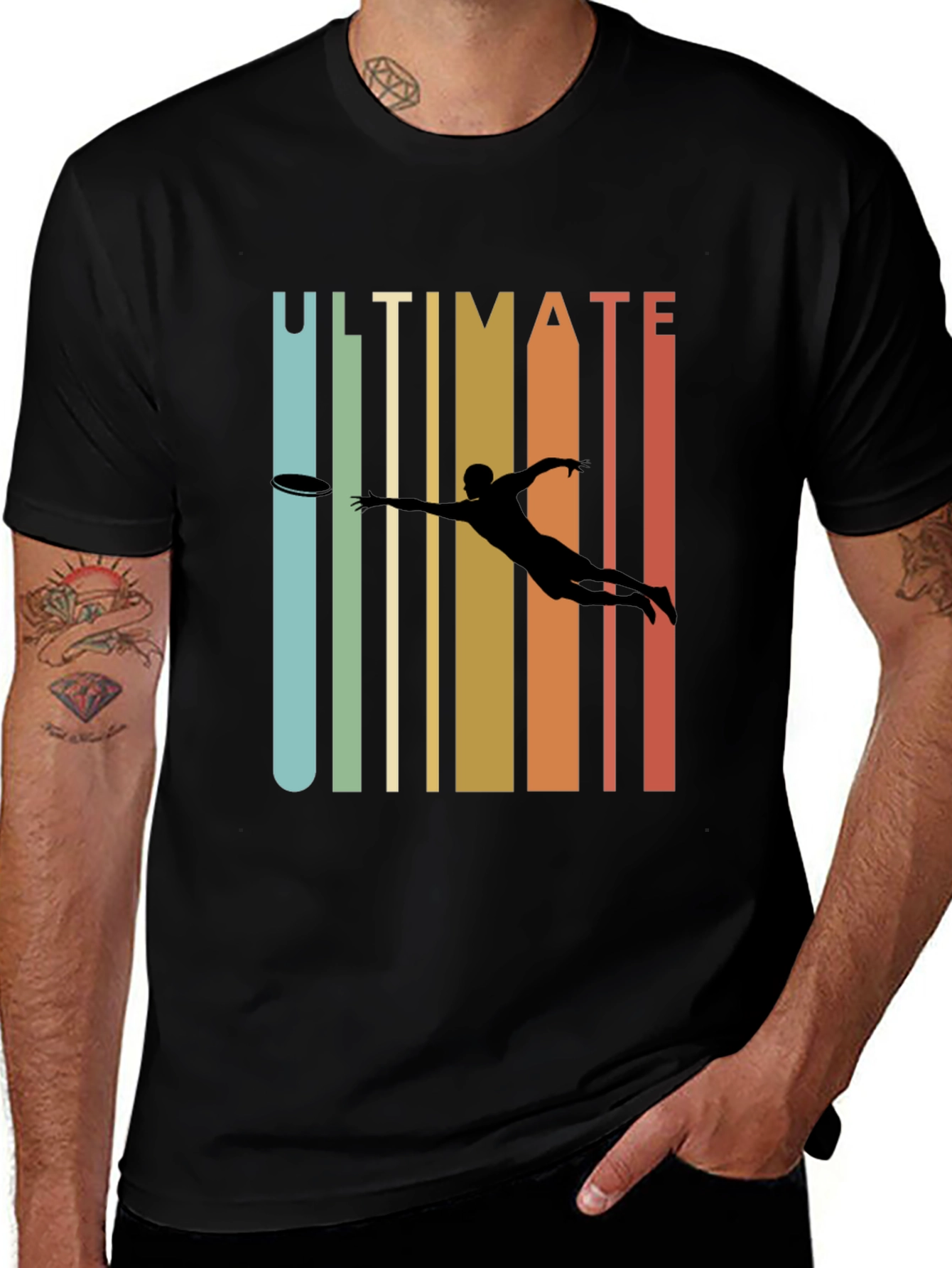Ultimate Frisbee Retro Style T-Shirt
