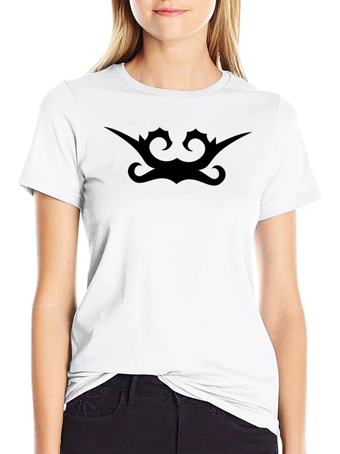 Mens Black Graphic Tee - Unique Design