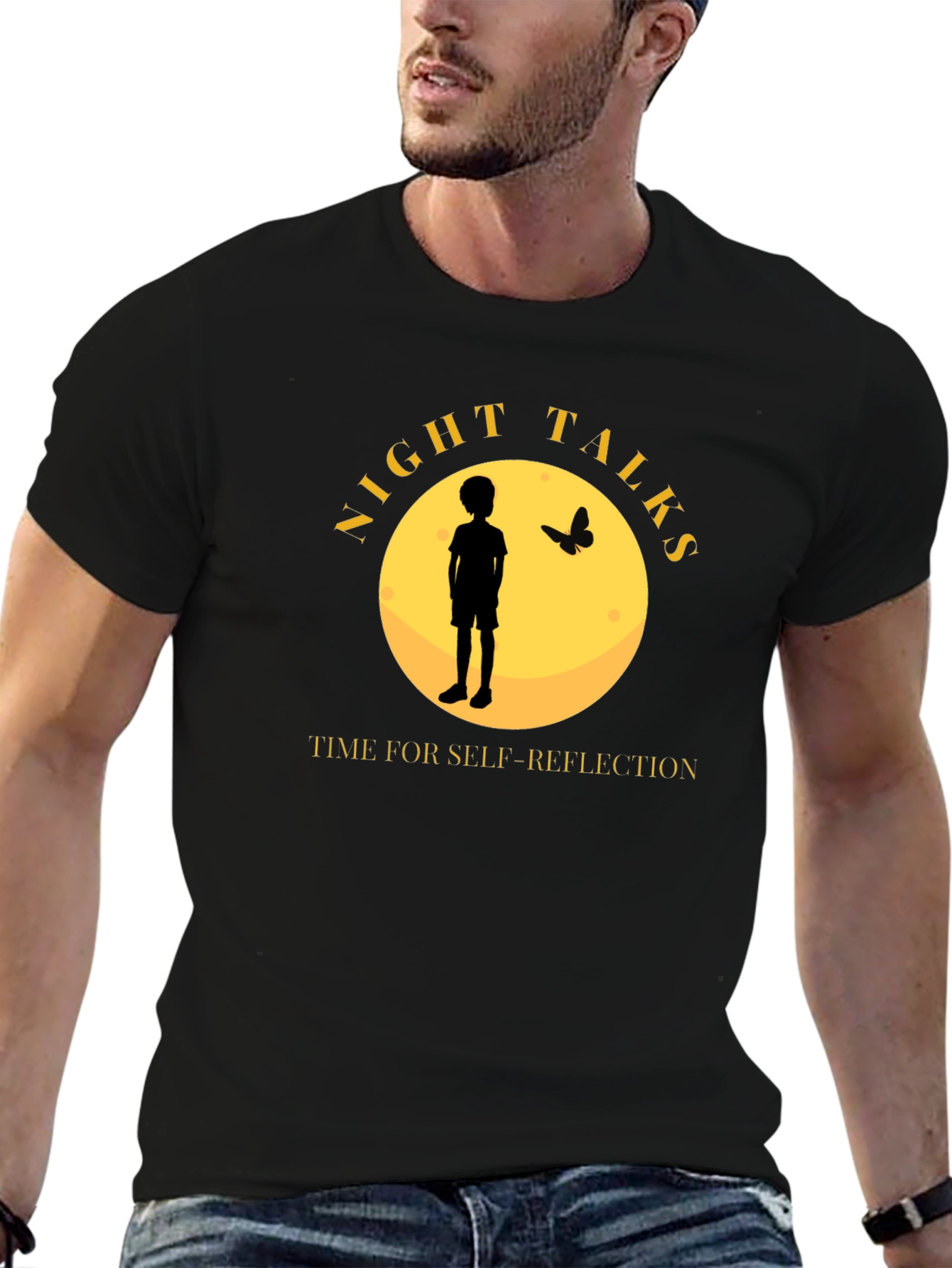 Night Talks T-Shirt - Self-Reflection Design