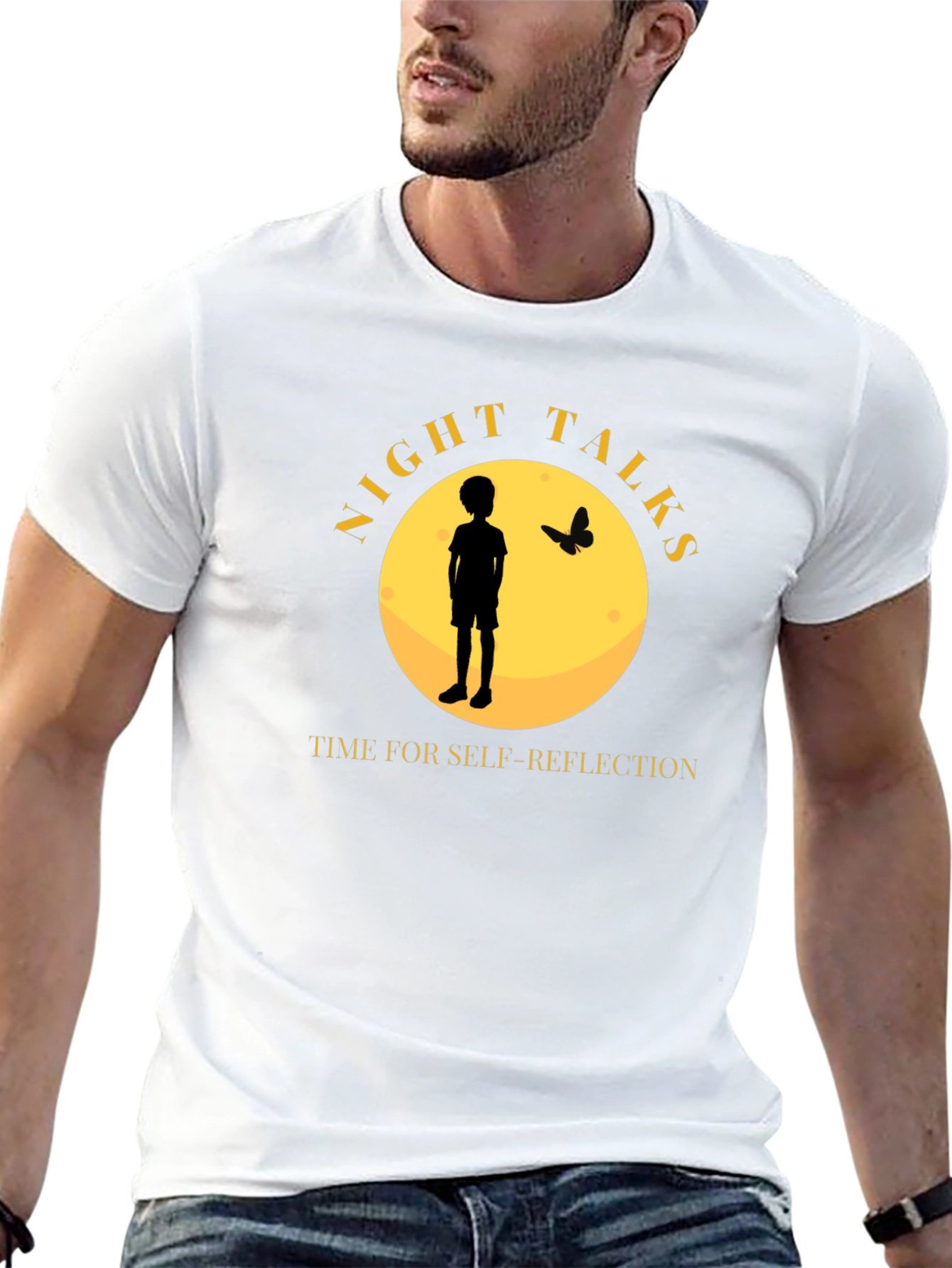 Night Talks T-Shirt - Self-Reflection Design