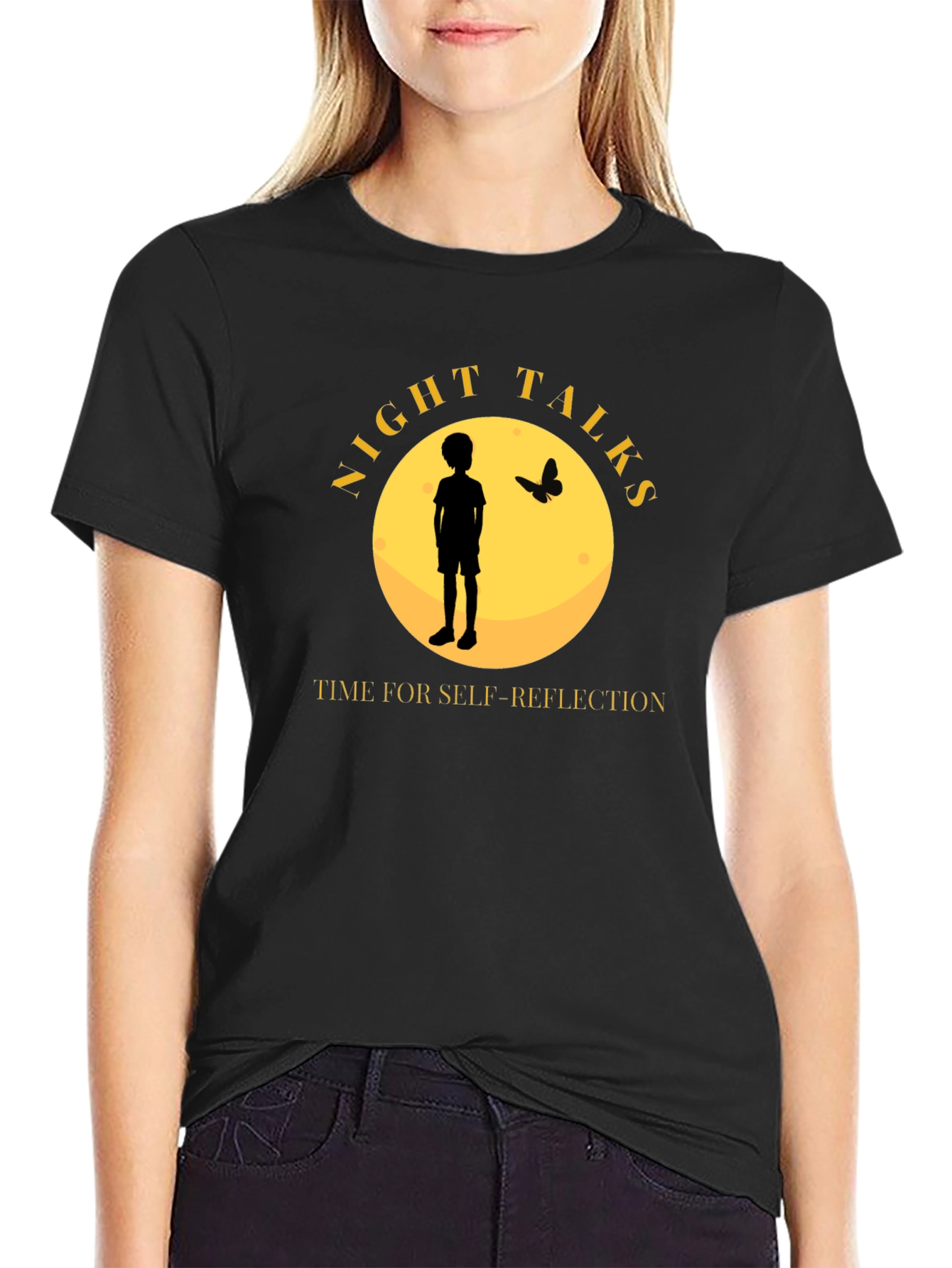 Night Talks T-Shirt - Self-Reflection Design