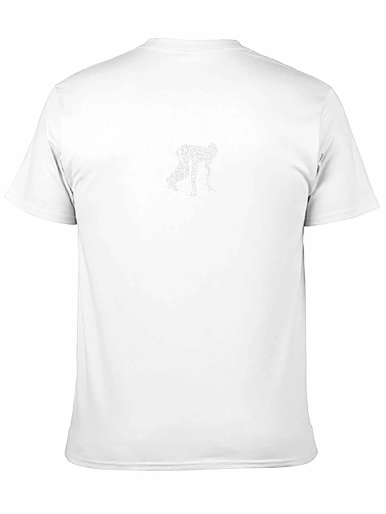 Unique Zebra-Print Humanoid T-Shirt