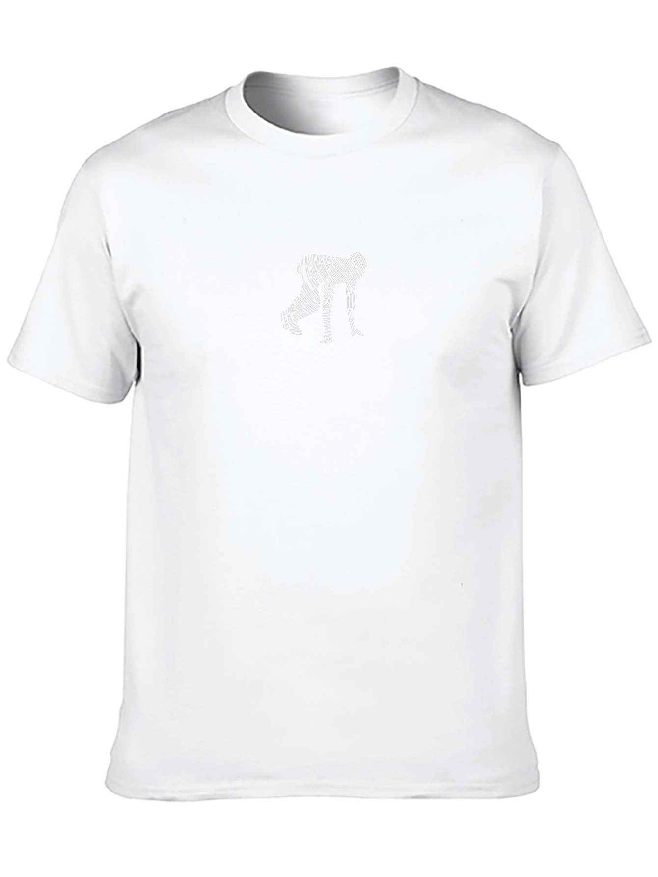 Unique Zebra-Print Humanoid T-Shirt