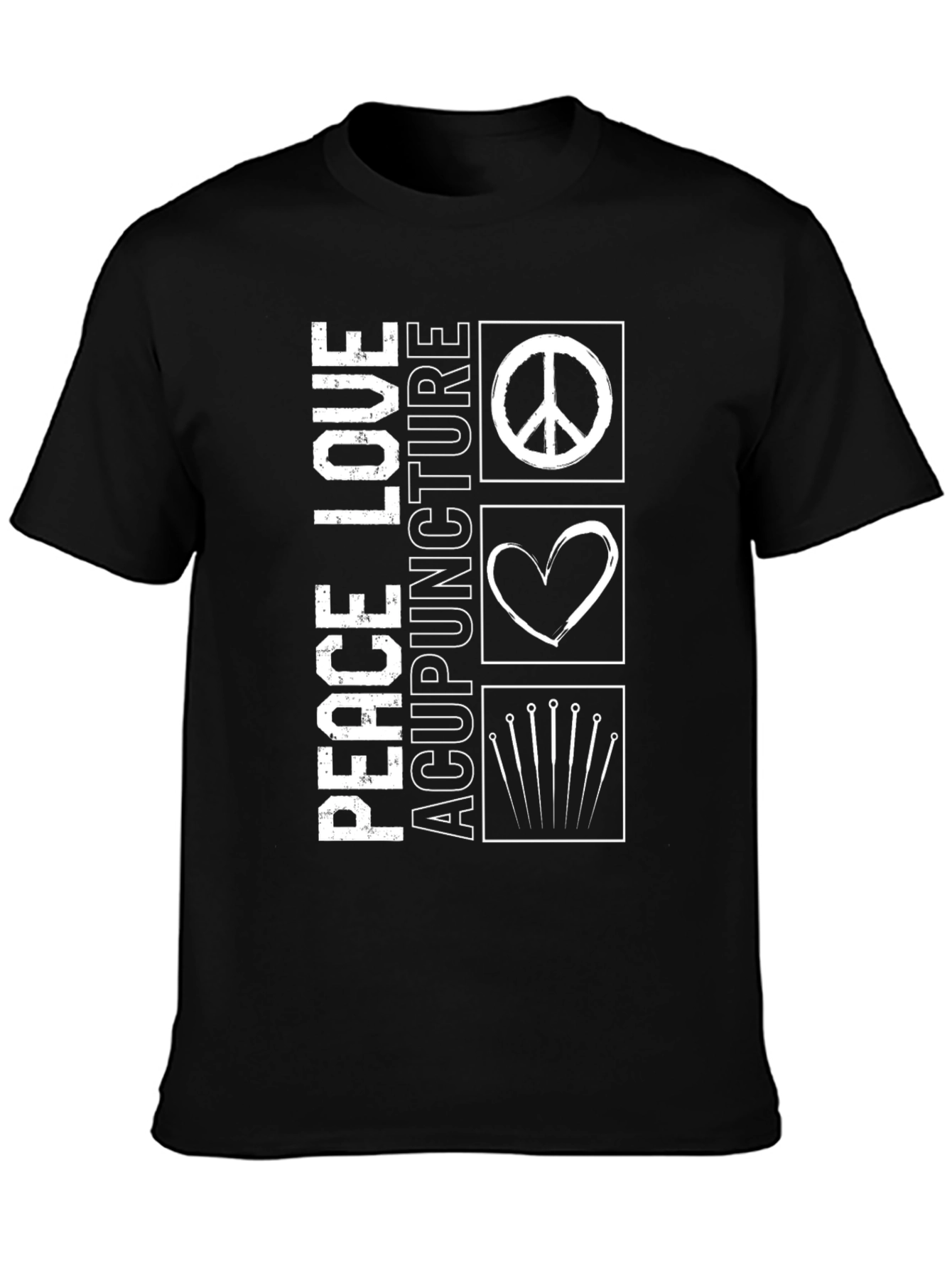 Peace Love Acupuncture Graphic T-Shirt