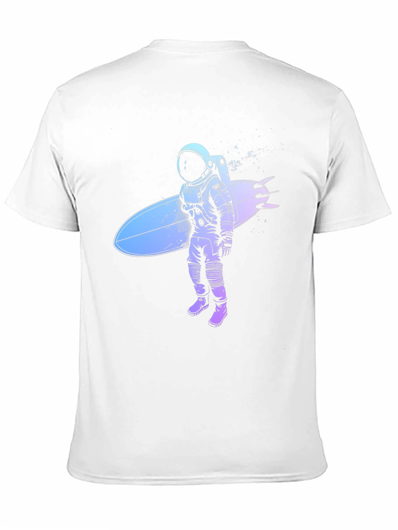Astronaut Surfer Graphic T-Shirt - Cool Space Design