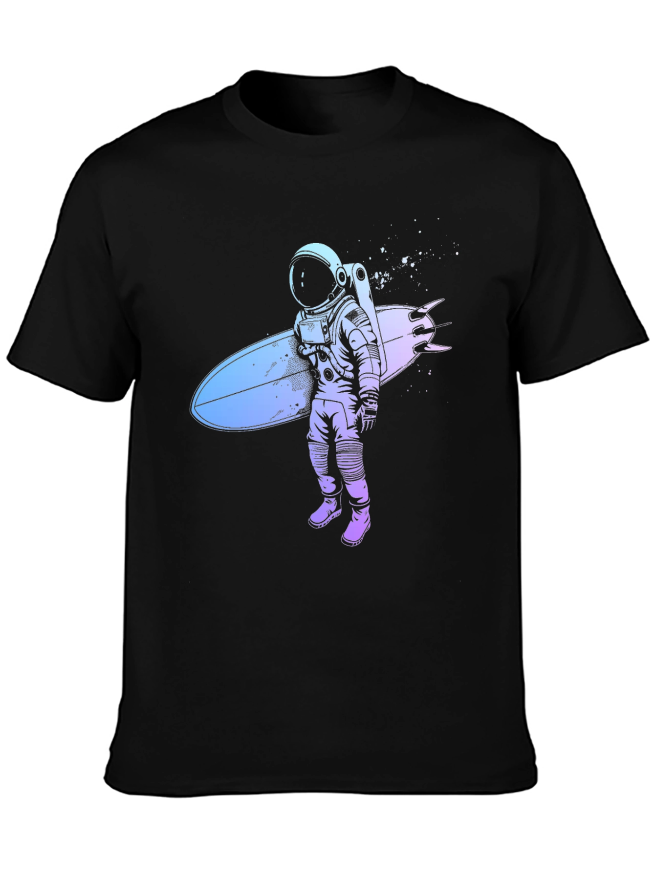 Astronaut Surfer Graphic T-Shirt - Cool Space Design