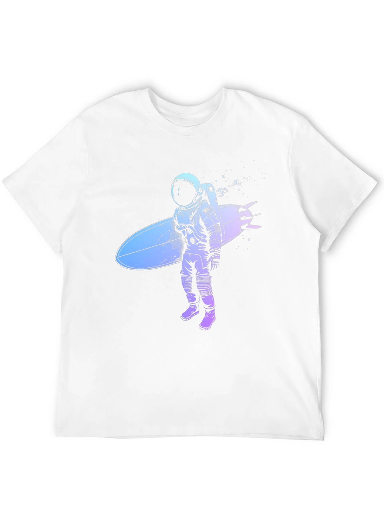 Astronaut Surfer Graphic T-Shirt - Cool Space Design