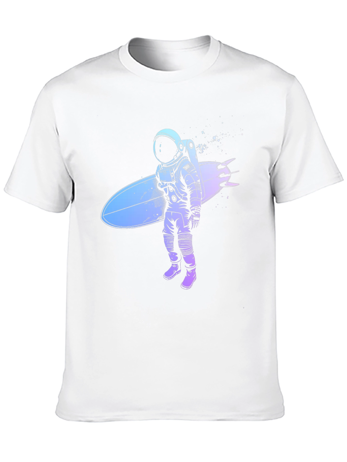 Astronaut Surfer Graphic T-Shirt - Cool Space Design