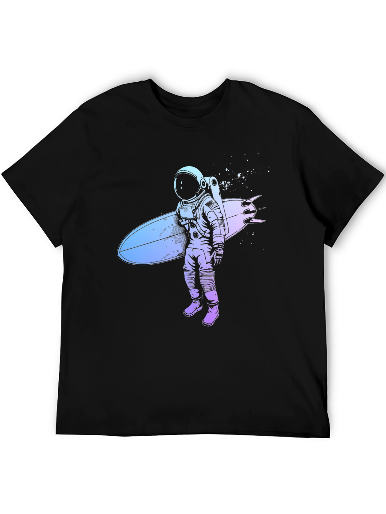 Astronaut Surfer Graphic T-Shirt - Cool Space Design