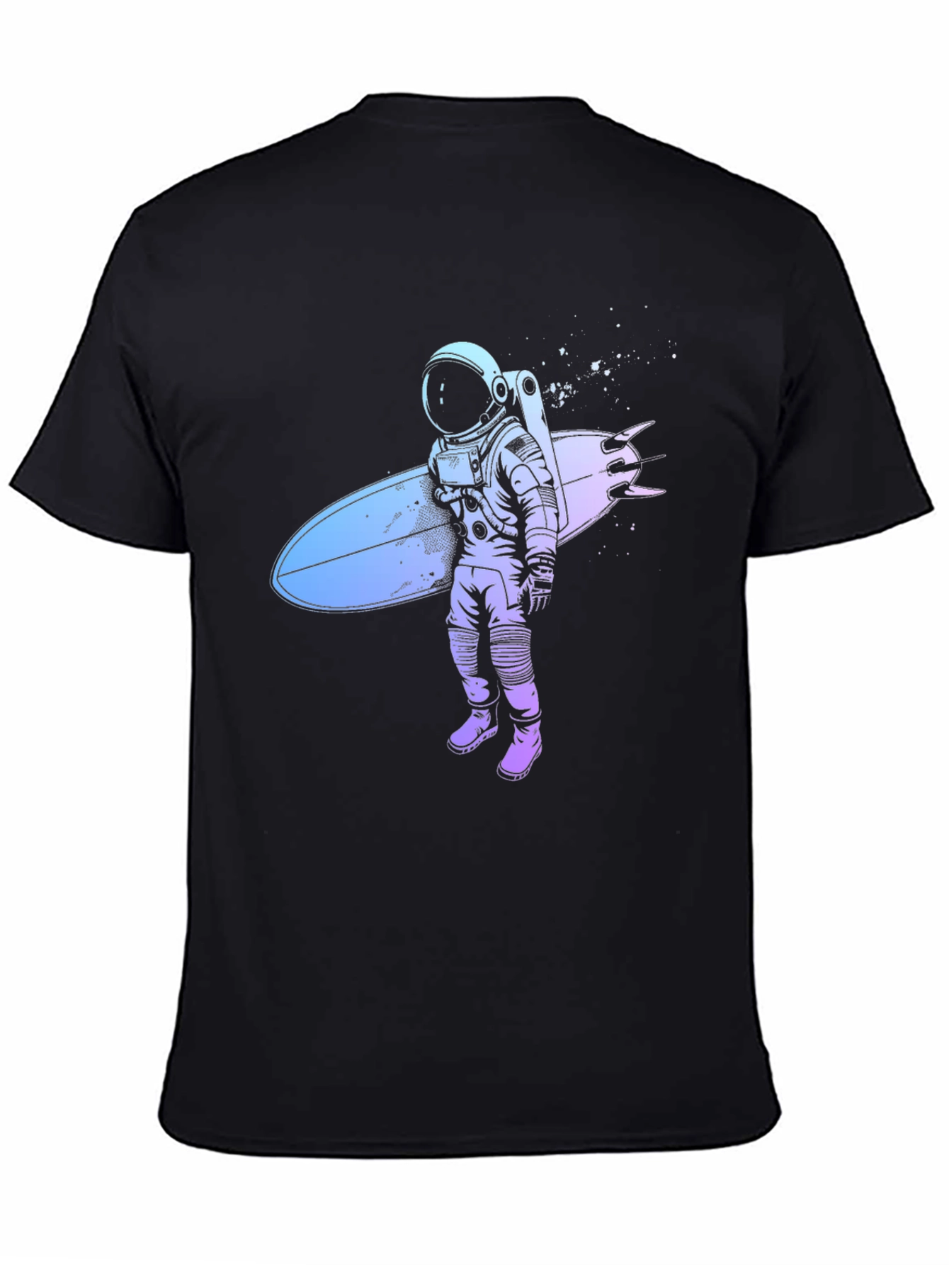 Astronaut Surfer Graphic T-Shirt - Cool Space Design