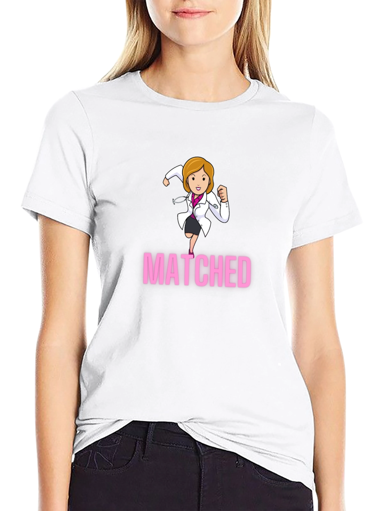 Matched Doctor Graphic Tee - Medical Resident Gift